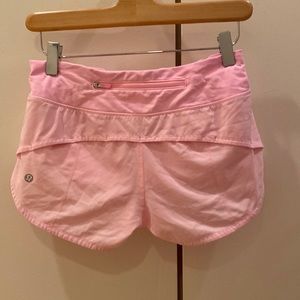 Lululemon pink shorts size 2